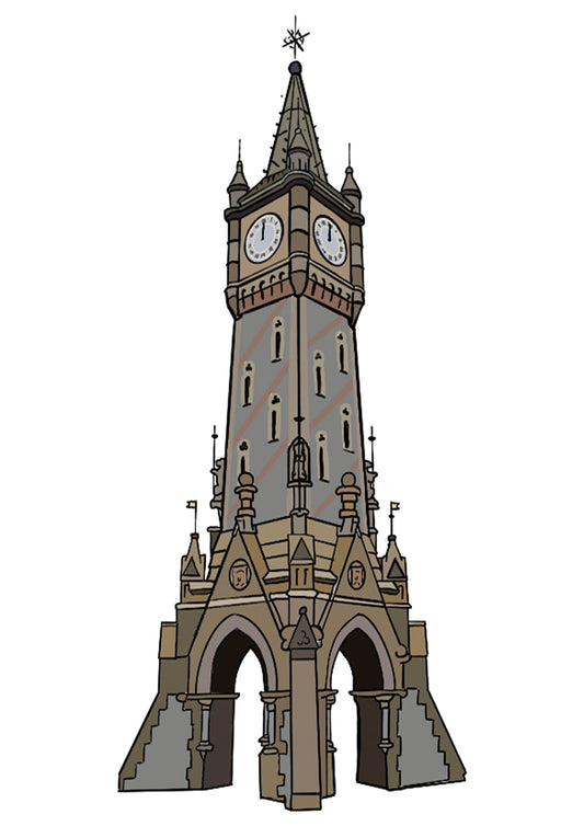Machynlleth town clock by Yorkshire Nation