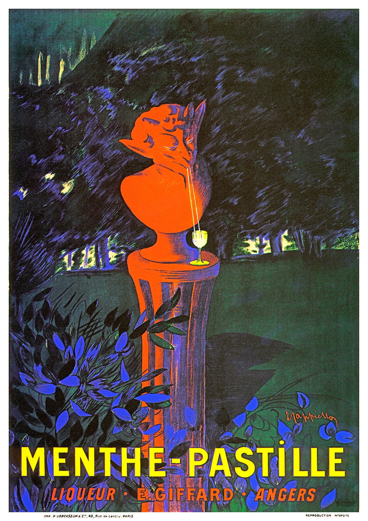 Menthe-Pastille poster by Leonetto Cappiello