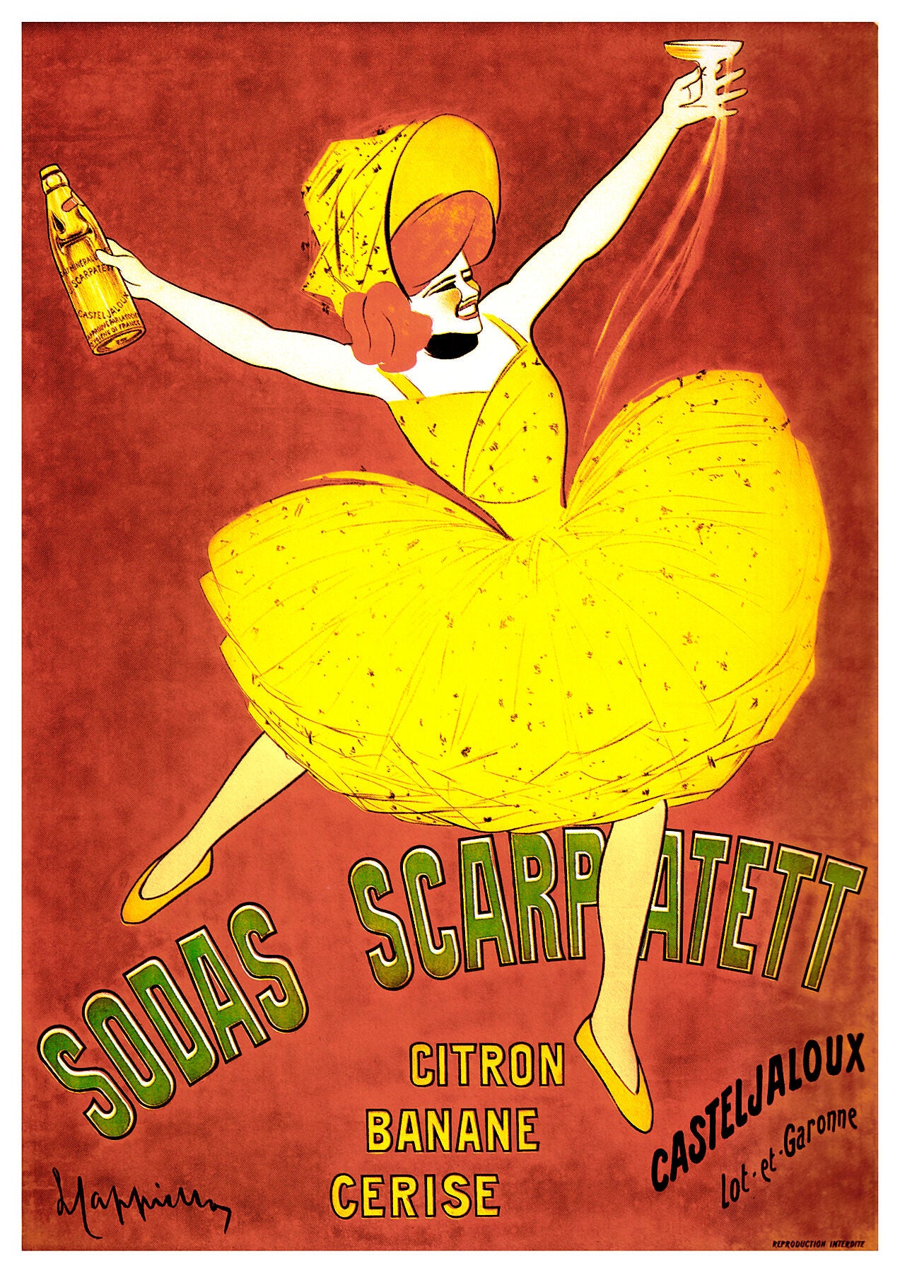Sodas Scarpatett poster by Leonetto Cappiello