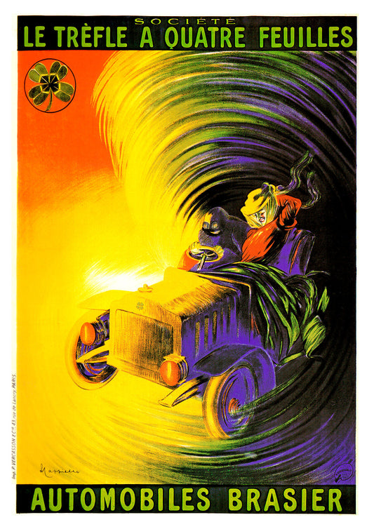 Automobiles Brasier poster by Leonetto Cappiello