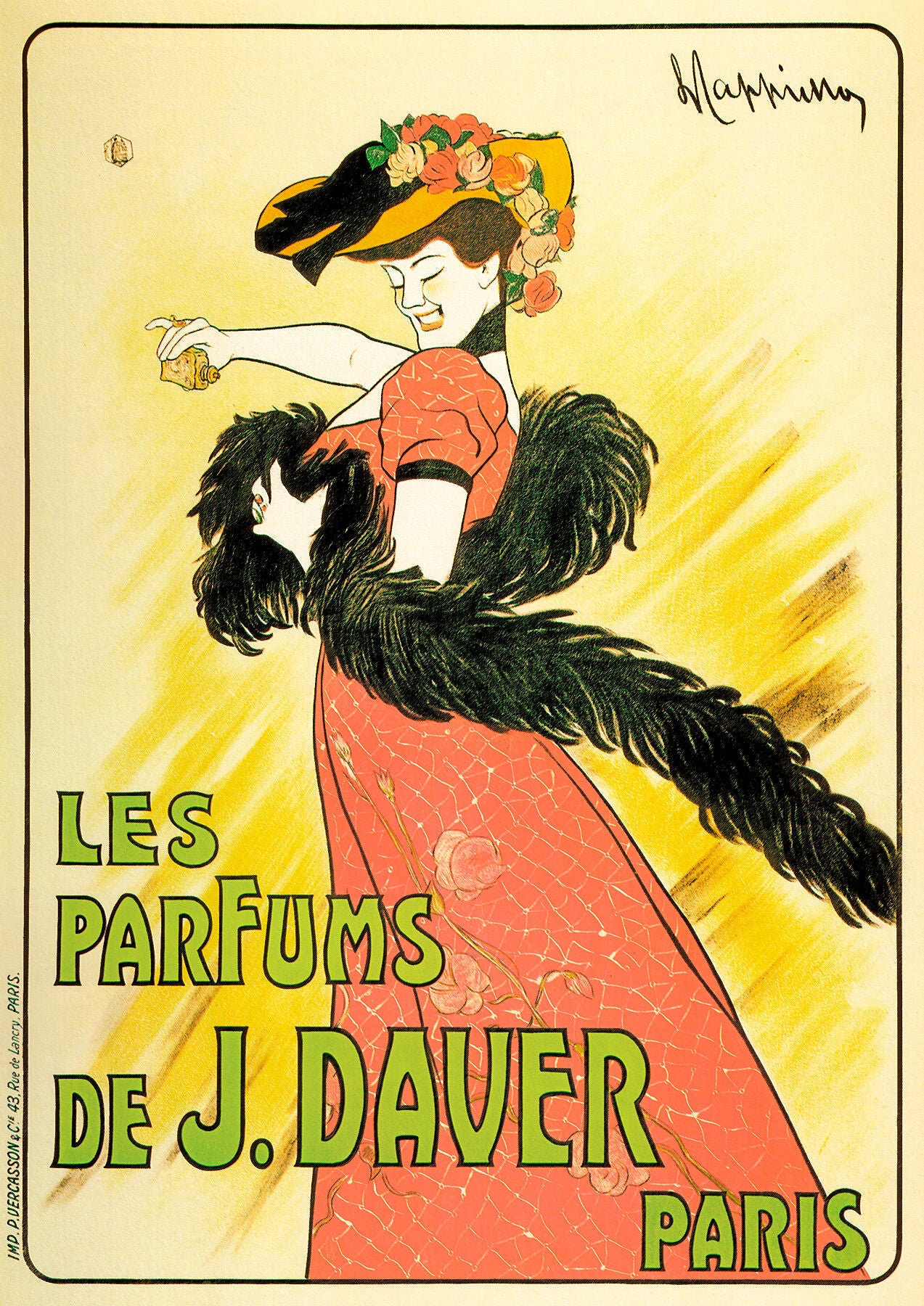 Les Parfums De J. Daver poster by Leonetto Cappiello