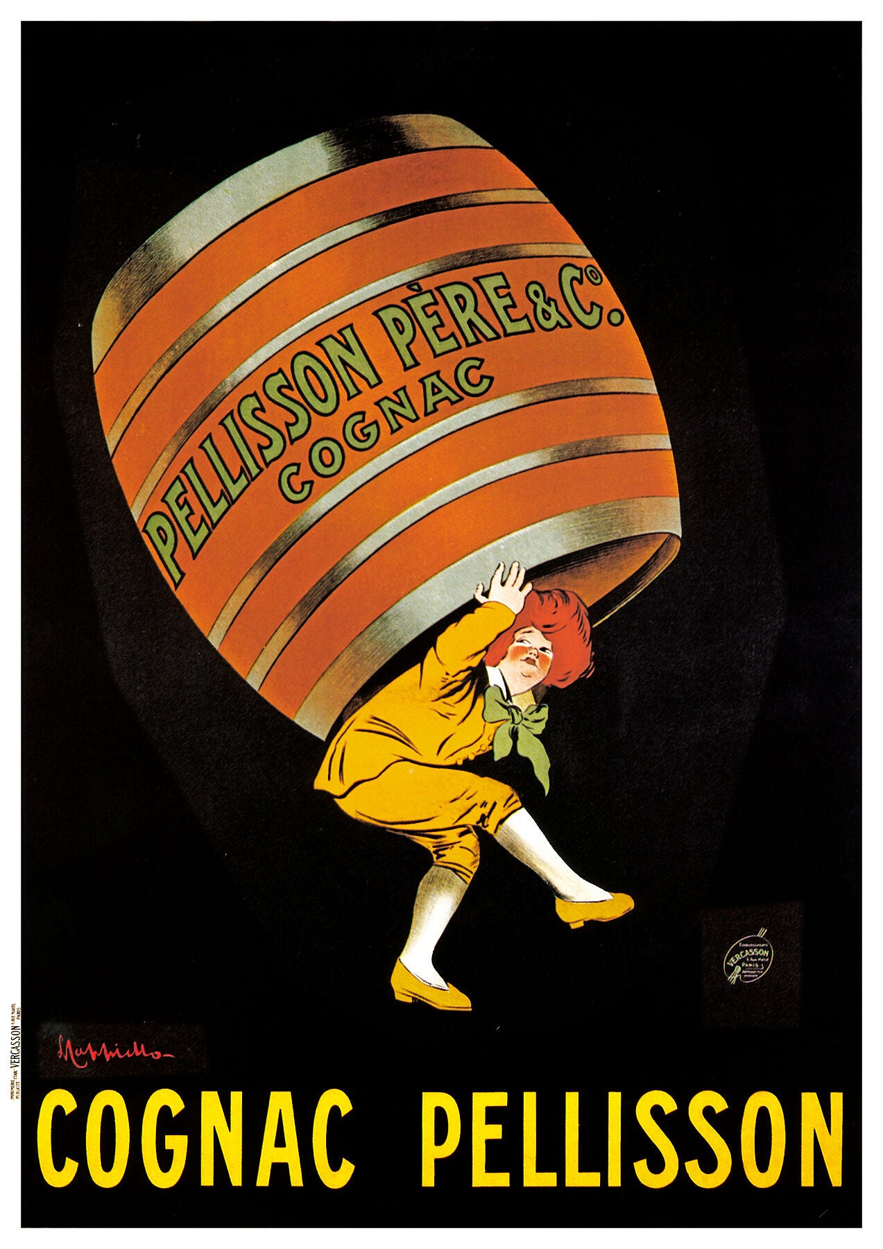 Cognac Pellisson poster by Leonetto Cappiello