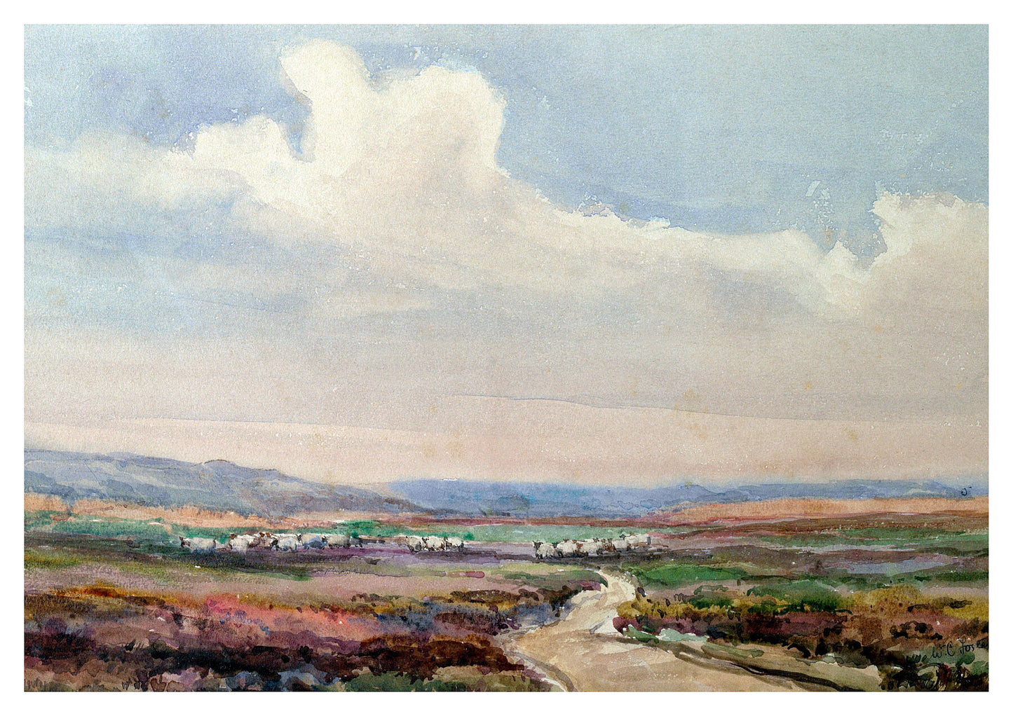 Reproduction watercolour painting of Before The Storm by Walter C Foster