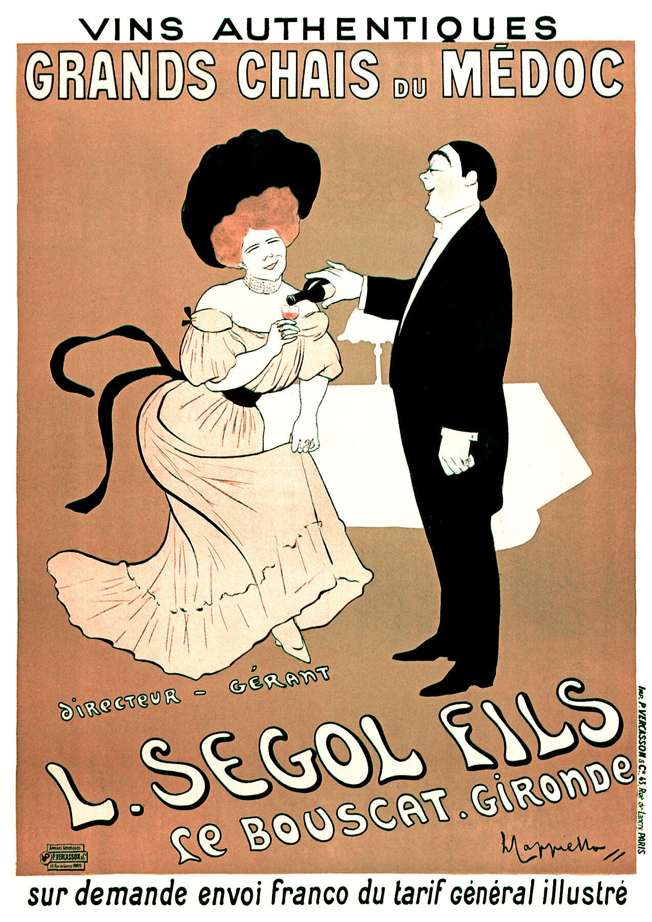 Grands Chais Du Medoc poster by Leonetto Cappiello