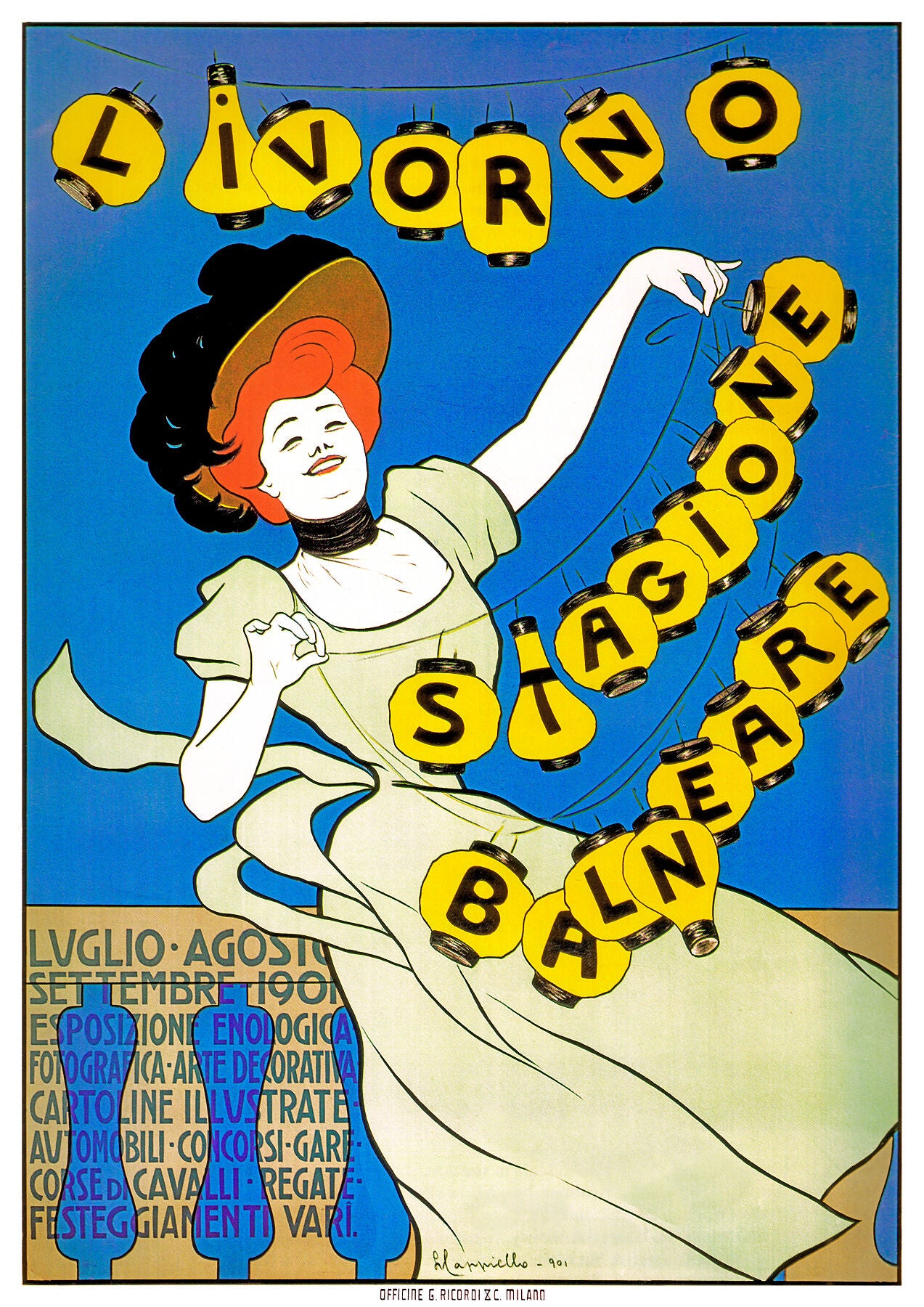 Livorno Stagione Balneare poster by Leonetto Cappiello