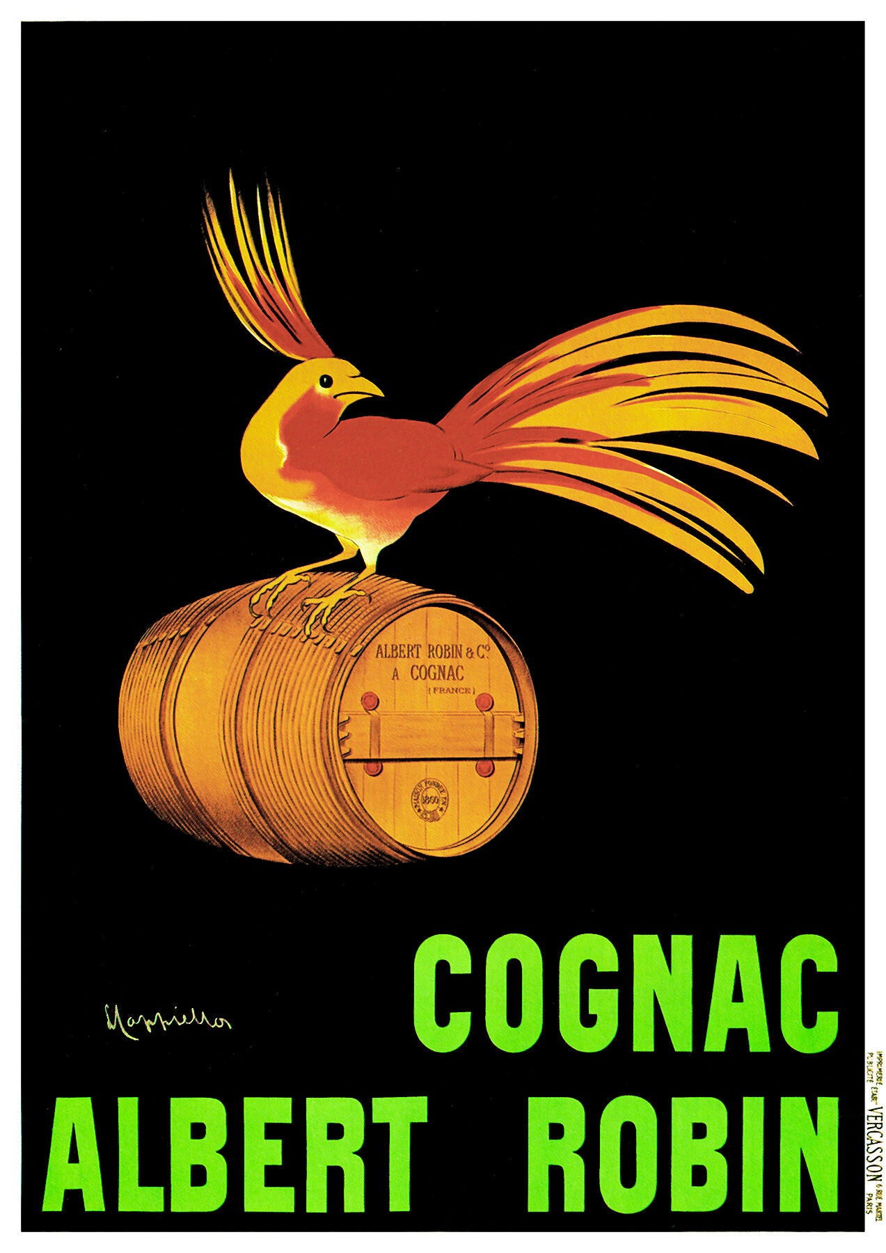 Cognac Albert Robin poster by Leonetto Cappiello