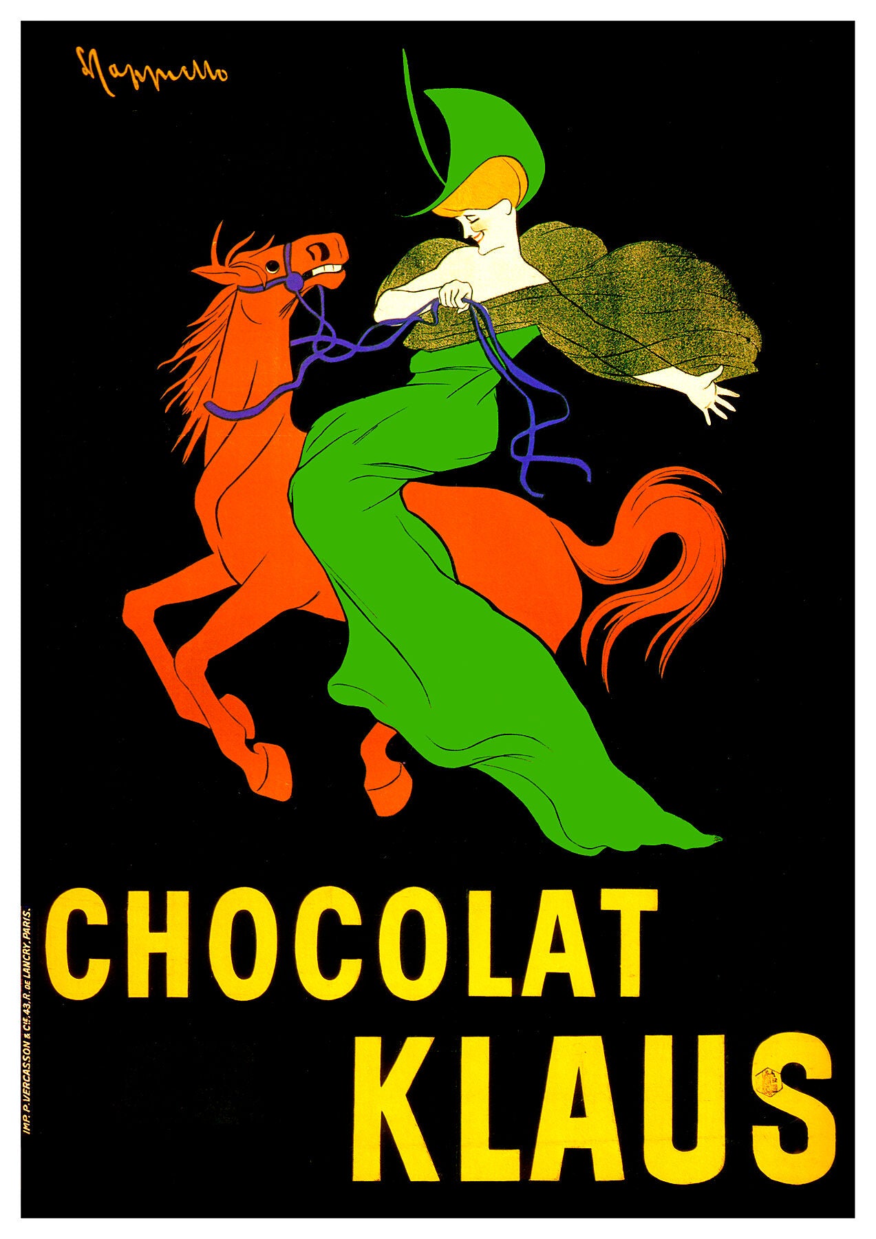 Chocolat Klaus poster by Leonetto Cappiello