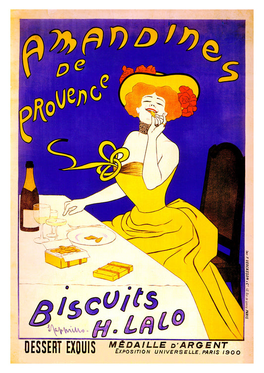 Amandines de Provence Biscuits poster by Leonetto Cappiello