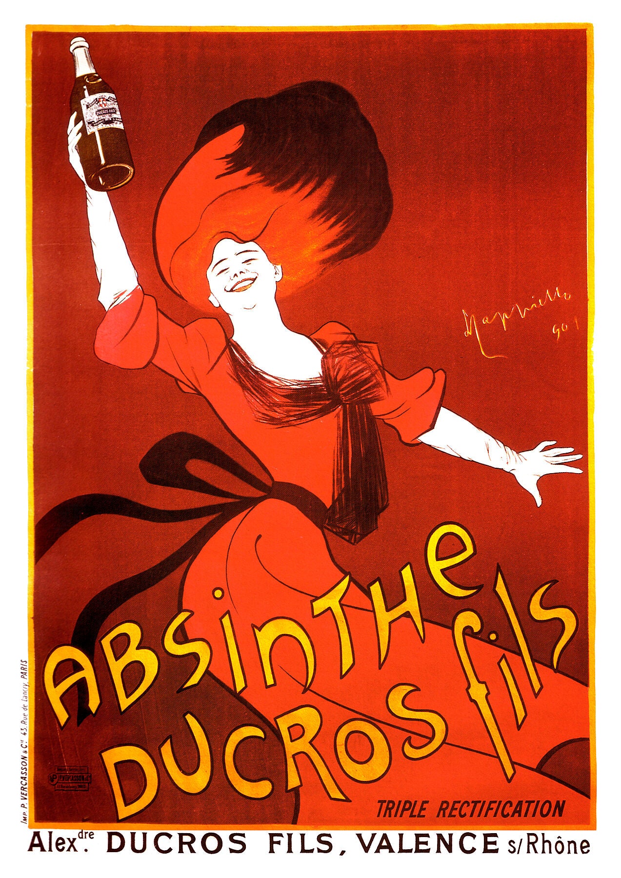 Absinthe Ducros Fils poster by Leonetto Cappiello