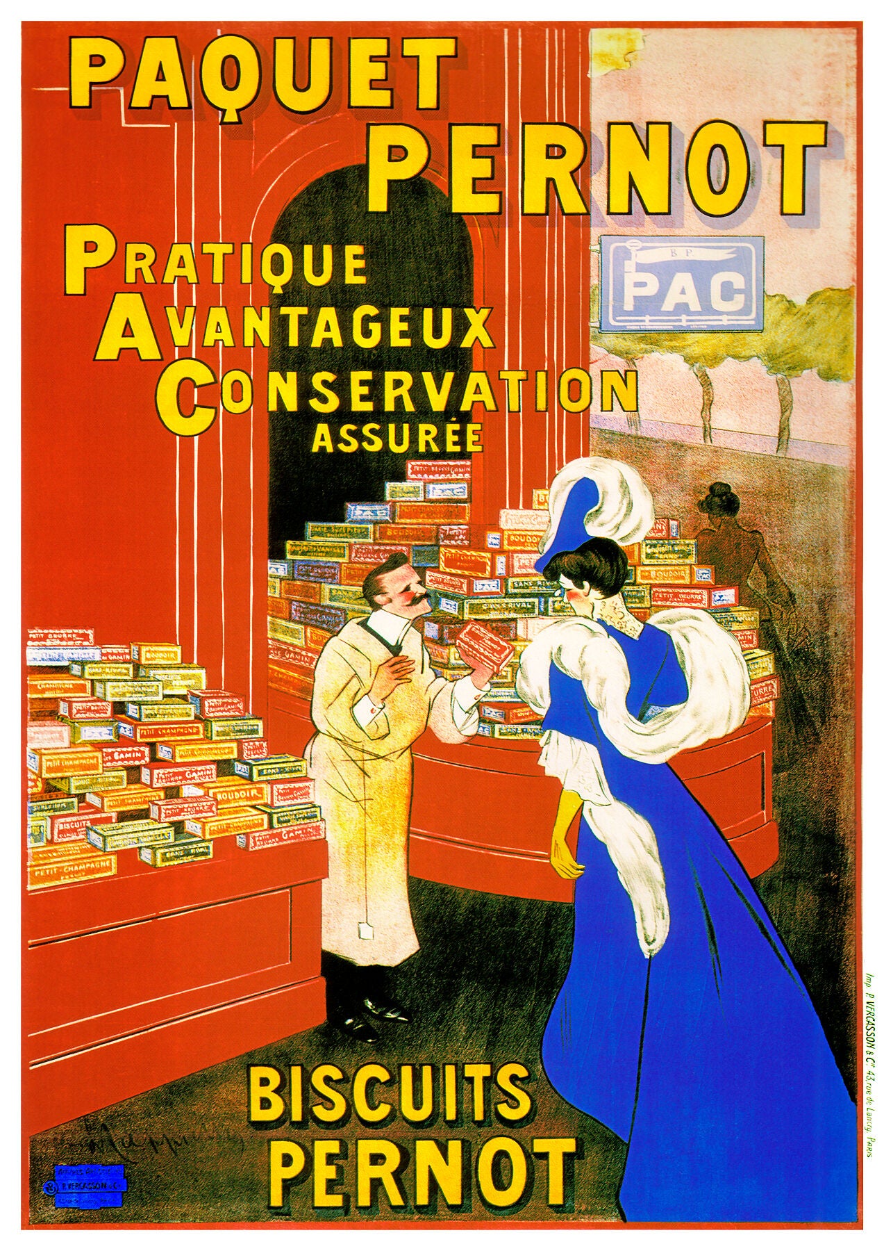 Paquet Pernot poster by Leonetto Cappiello