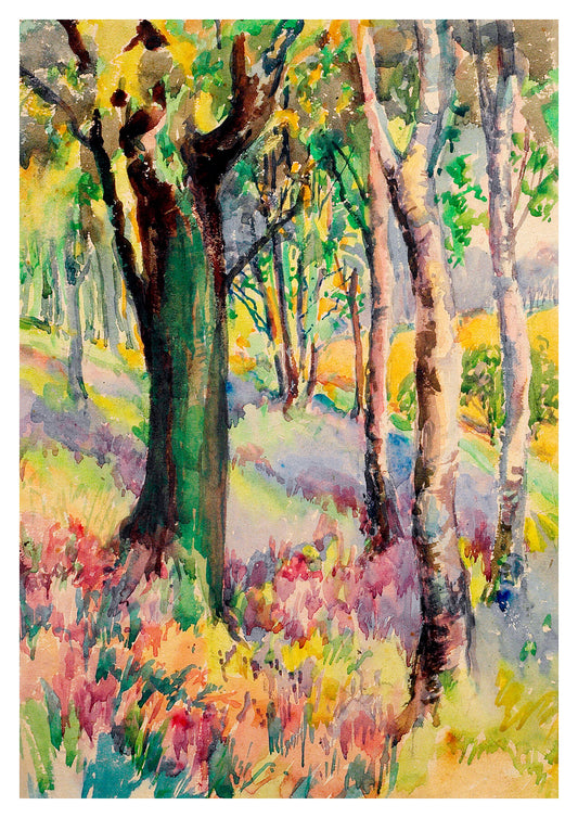 Reproduction watercolour painting of In Harden Valley by Walter C Foster