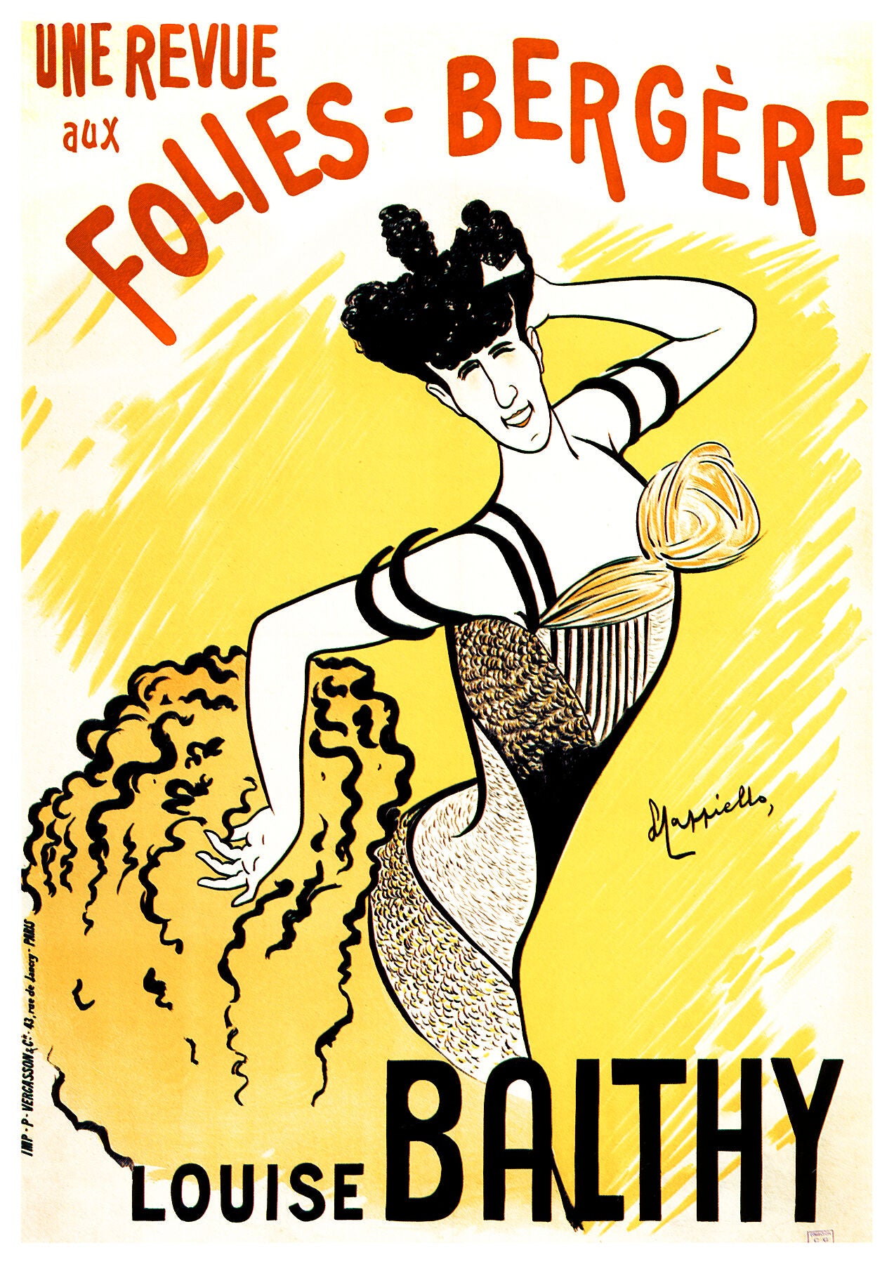 Une Revue aux Folies-Bergère poster by Leonetto Cappiello